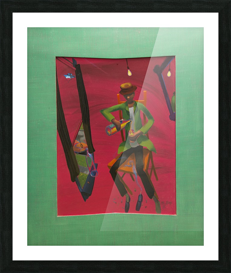drinking_day_mr_atomic Picture Frame print