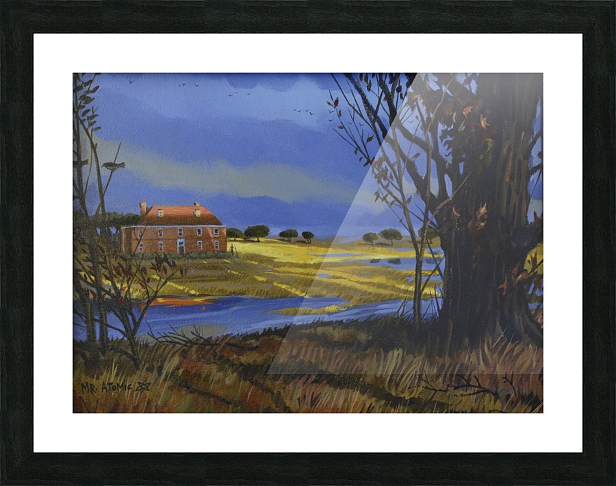The Leaf Raker Picture Frame print