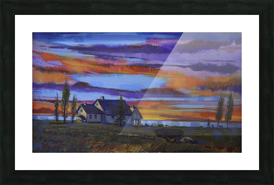 Painted Sky Sunset Picture Frame print