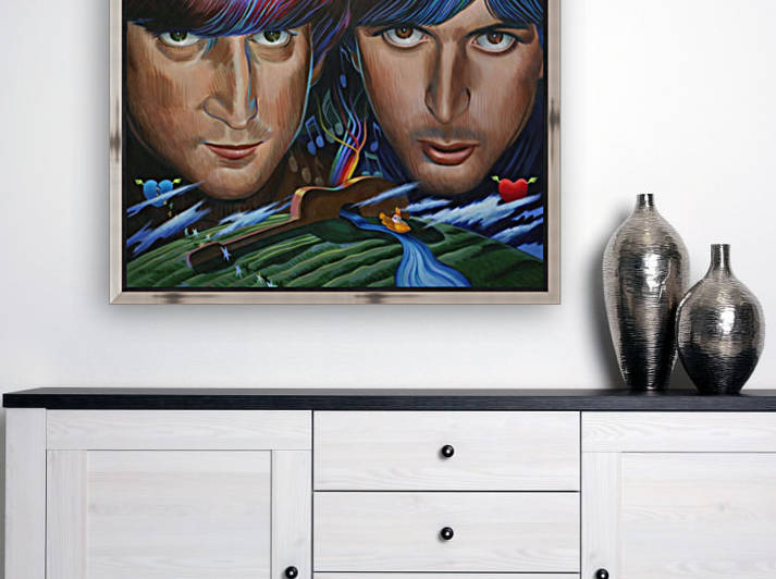 Lennon and McCartney by Mr  Atomic Art