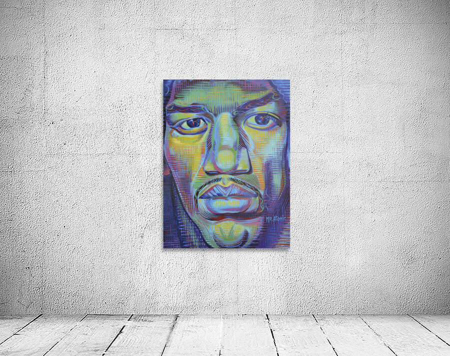 Jimi Hendrix Up Close Wall Preview