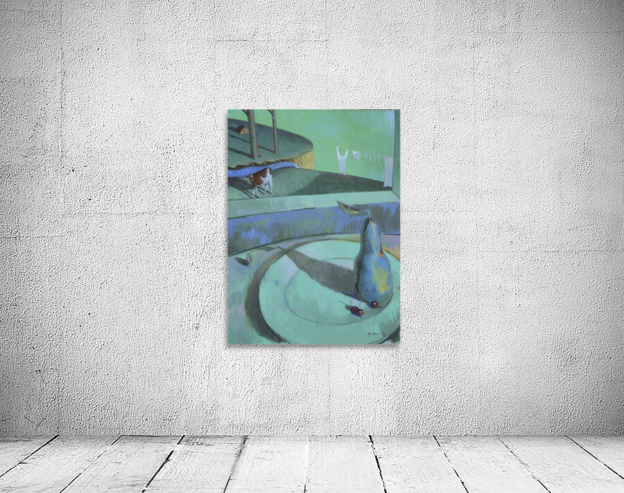 Pear on a Plate Wall Preview