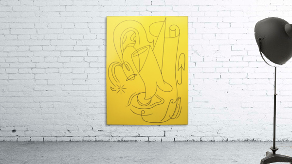 Yellow_abstract_mr_atomic Wall Preview
