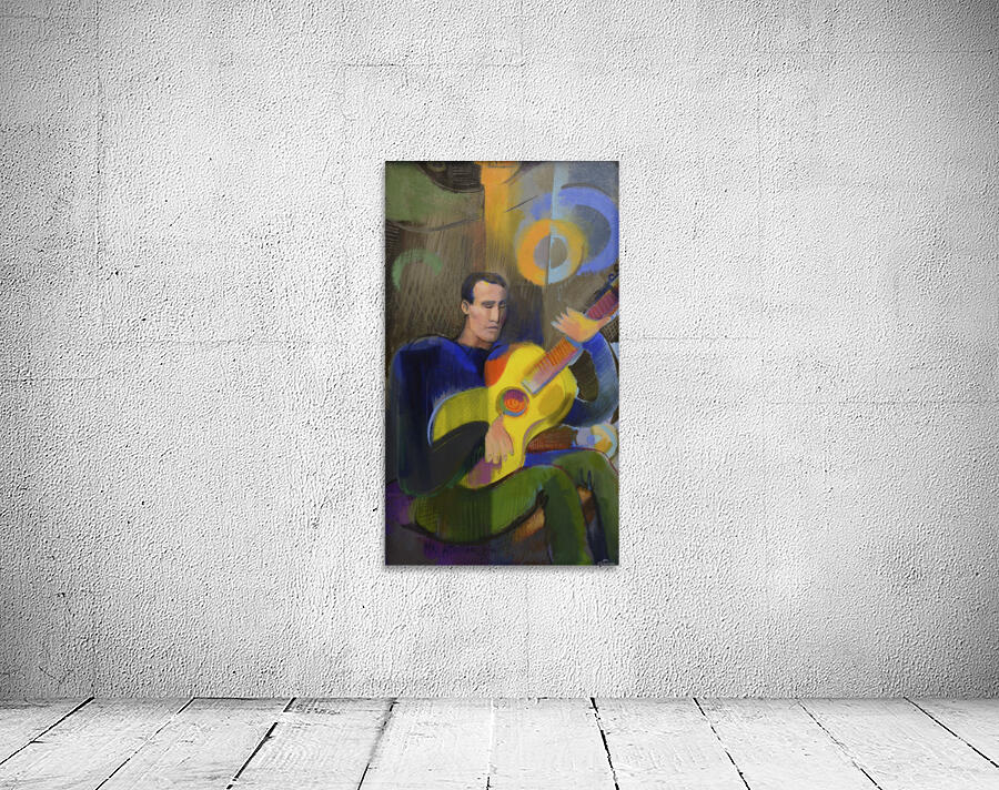 Yellow Guitar Wall Preview