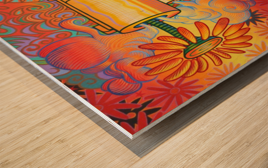 The Lovely Weapon Wood print