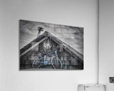 FS240214 BLUE BIKE ON ROOF Acrylic Print