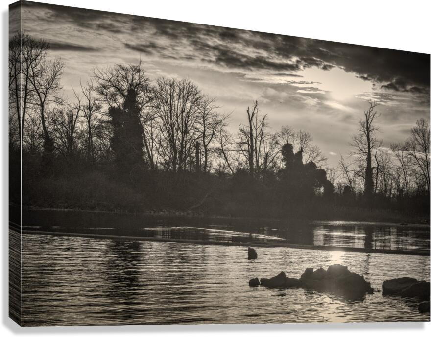 FS260218SE SHADY ISLAND LANDSCAPE Canvas Print