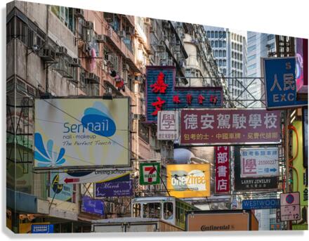 HK SIGNS 2 Canvas Print