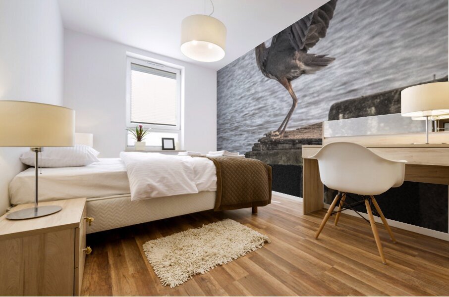FS260810 HERON Mural print