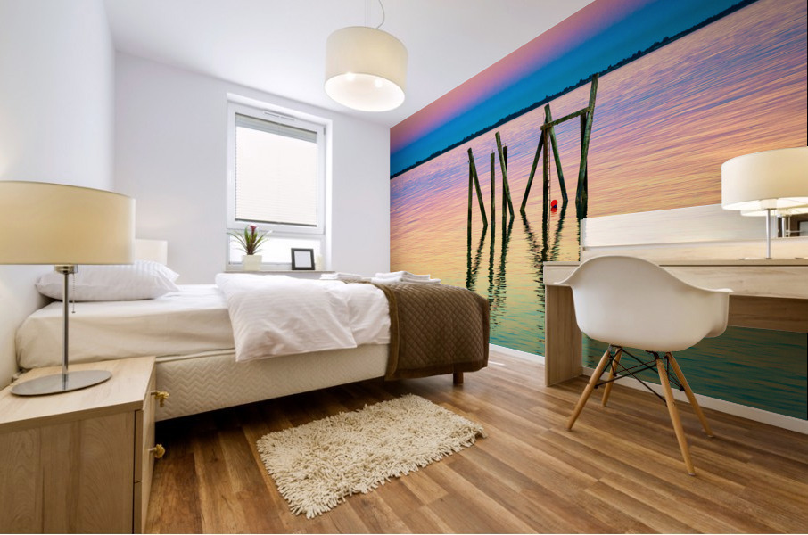 Rainbow Before Sunset Mural print