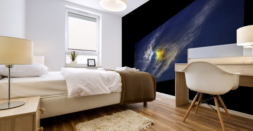 RAINBOW IN CLOUDS Mural print