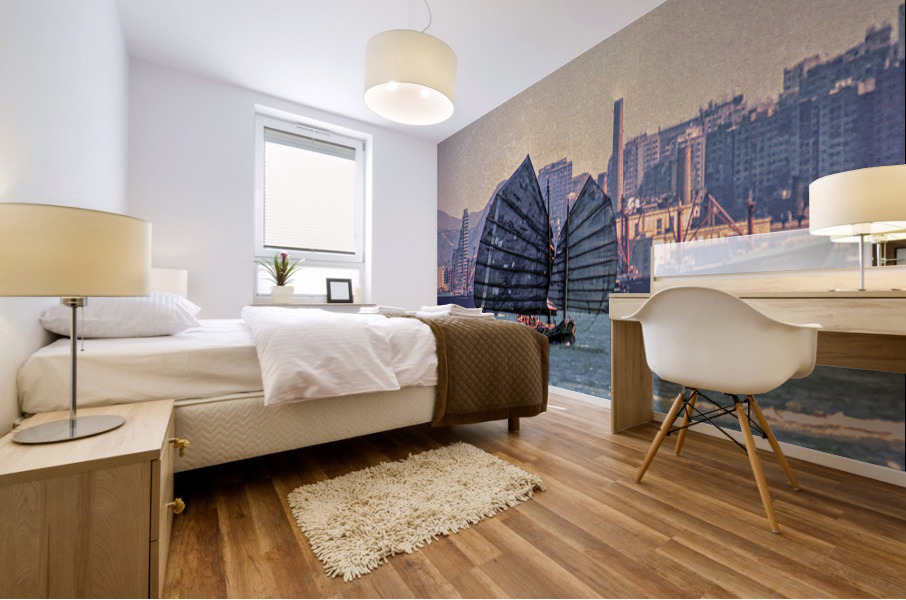 JUNK AND CARGO SHIP Mural print