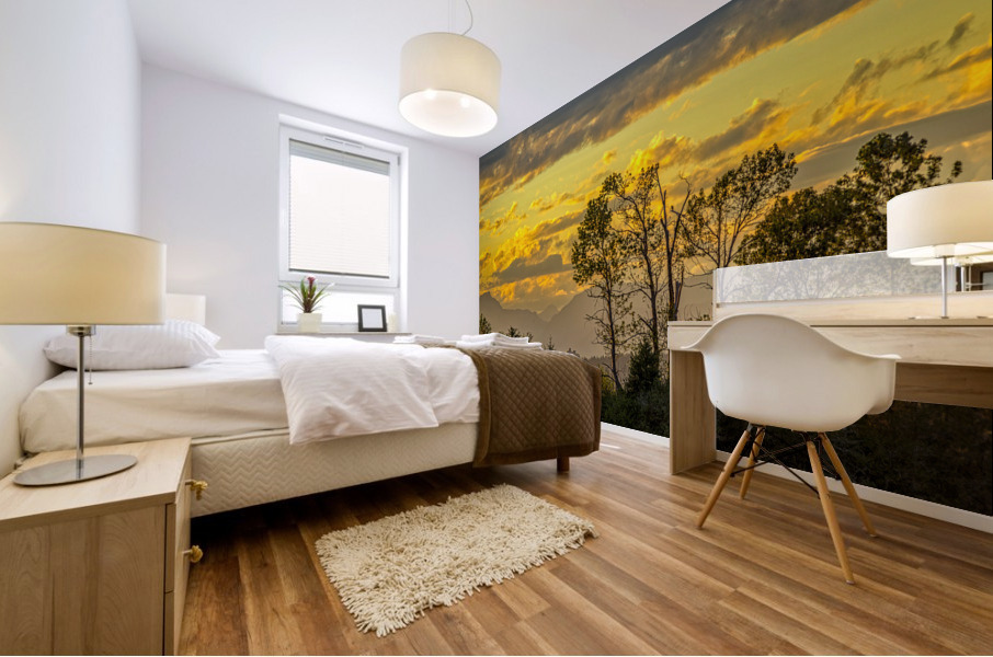 SUNSET SCENERY Mural print