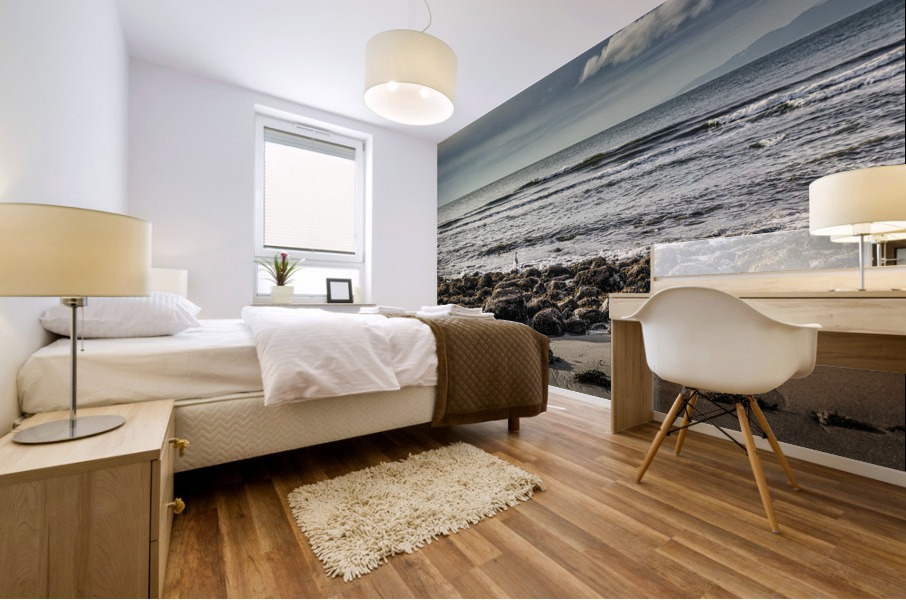SEASCAPE AT WRECK BEACH Mural print