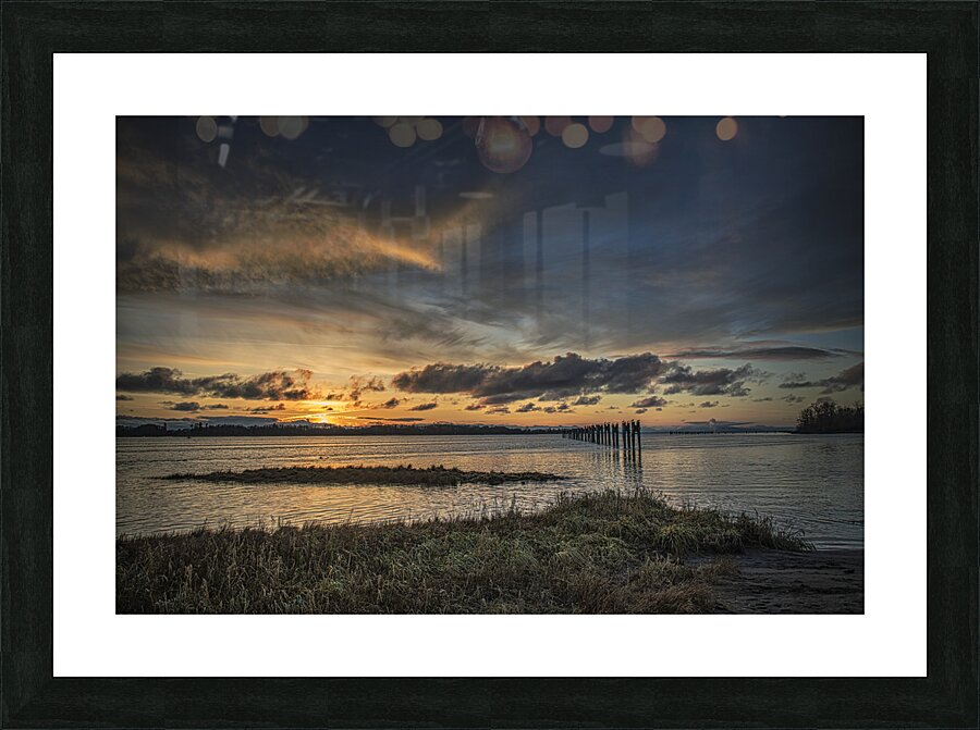 FS241127 GILBERT BEACH SUNSET Picture Frame print