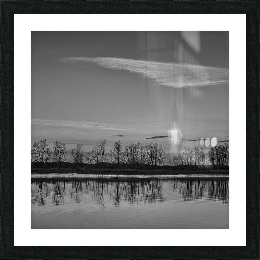 FS250121 BW CLOUDS Picture Frame print