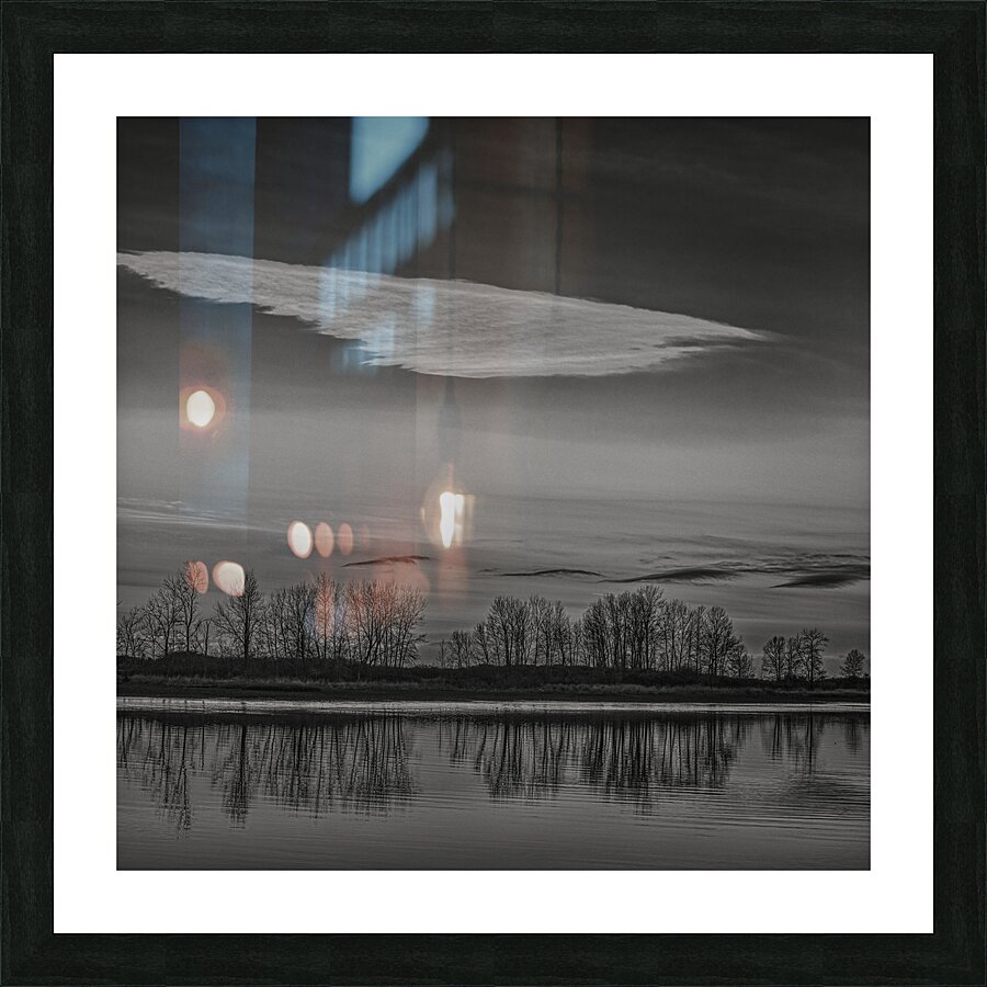 FS250121BA7  WHITE CLOUDS Picture Frame print