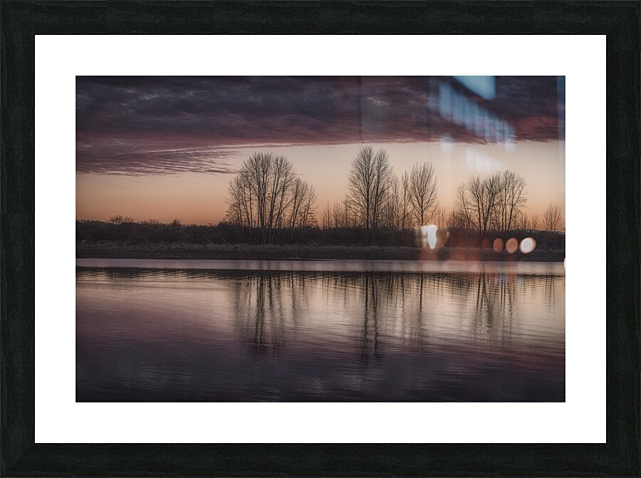 FRASER RIVER AT DUSK Picture Frame print