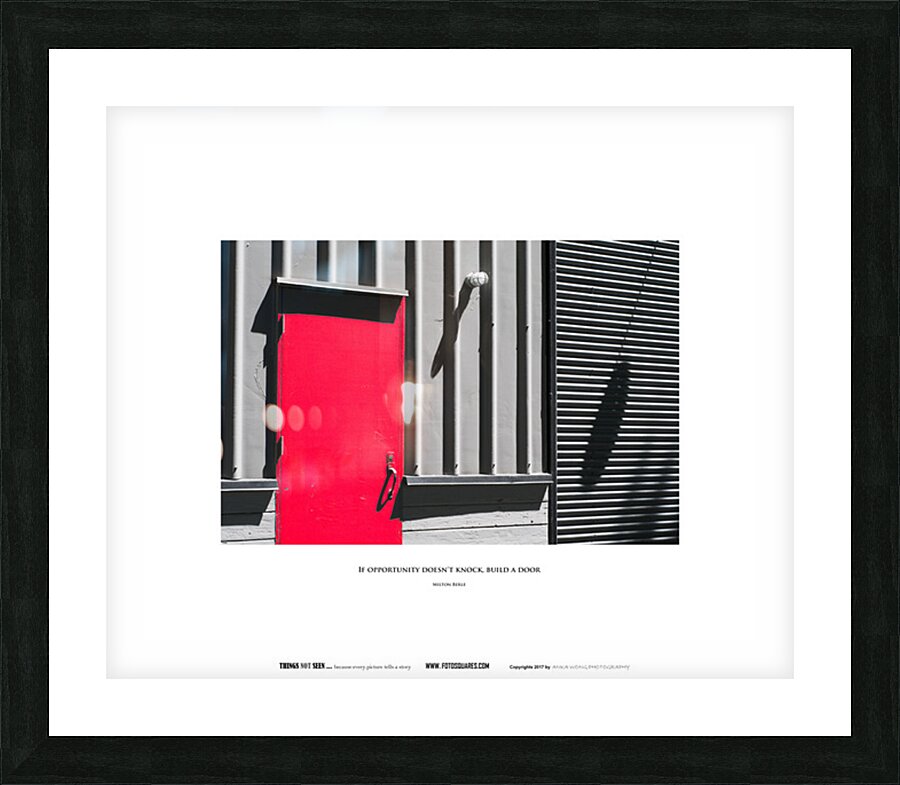 BUILD A DOOR Picture Frame print
