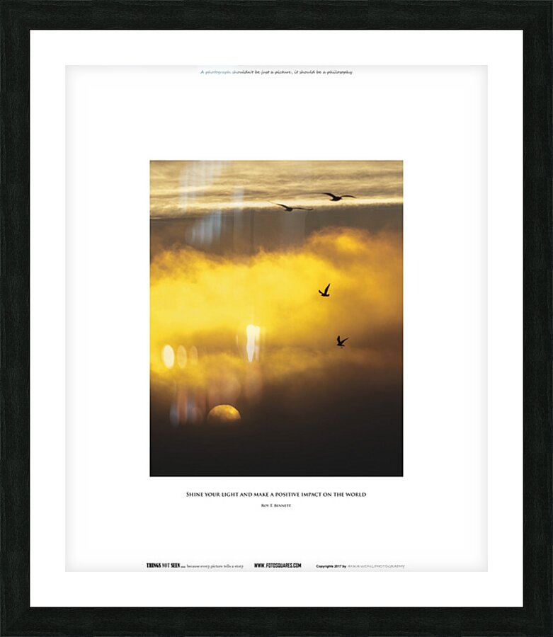 SHINE YOUR LIGHT Picture Frame print