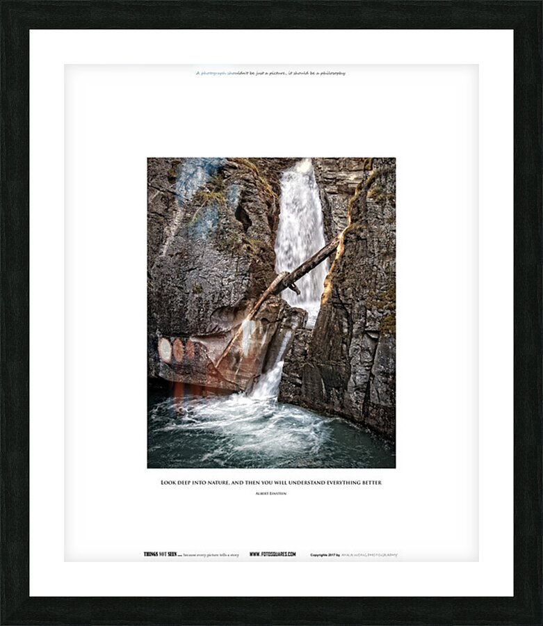 LOOK DEEP INTO NATURE Picture Frame print