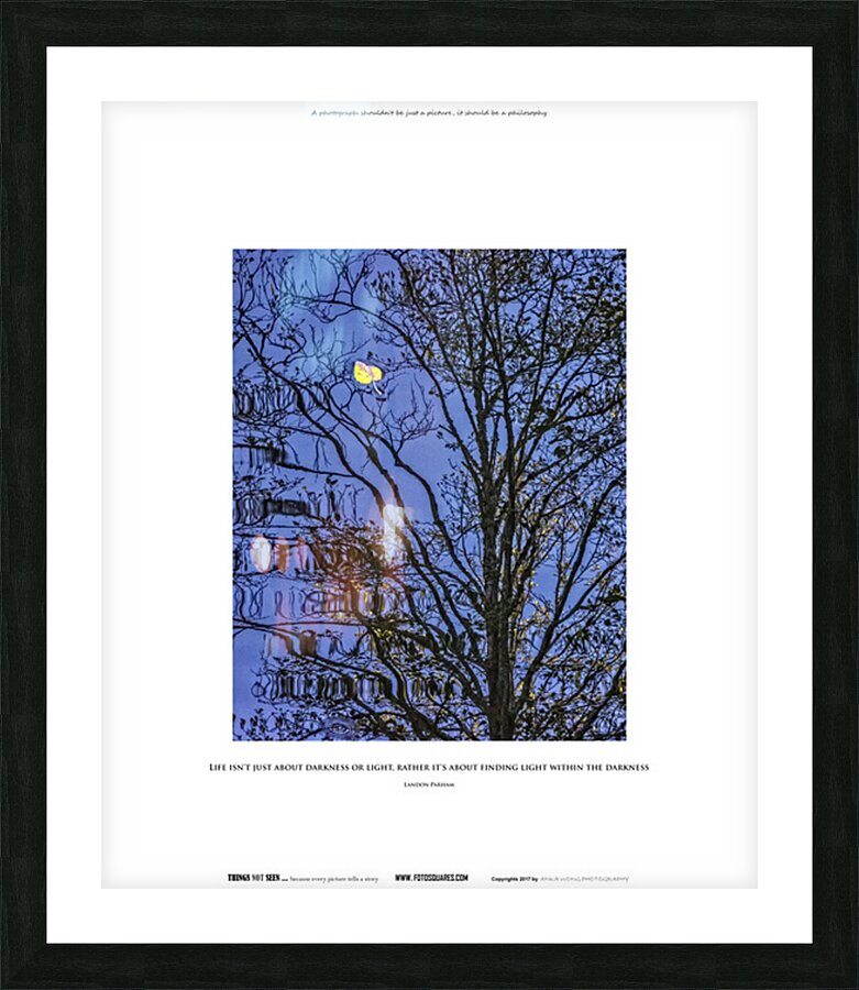 LIGHT WITHIN DARKNESS Picture Frame print
