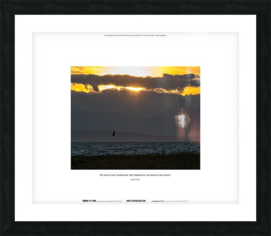 REACH THE LIGHT Picture Frame print