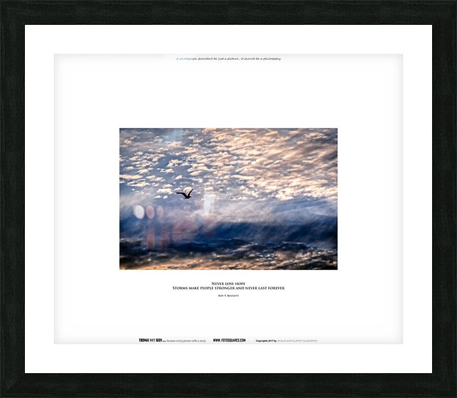 STORMS Picture Frame print