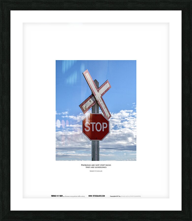 STOP SIGNS Picture Frame print
