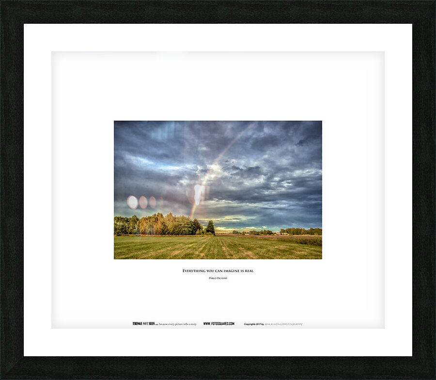 IMAGINE Picture Frame print