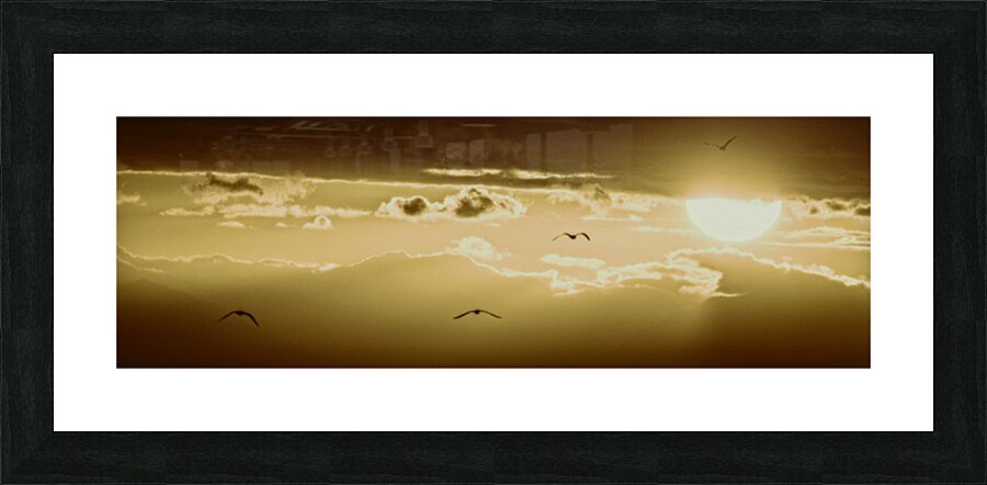 FS250921L SETTING SUN Picture Frame print