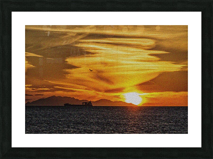 FS170727P OCEAN VIEW FILTERED Picture Frame print