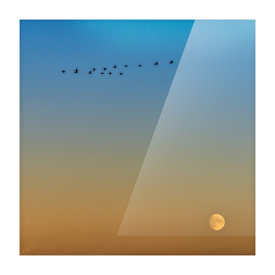 Moon Rise Picture Frame print