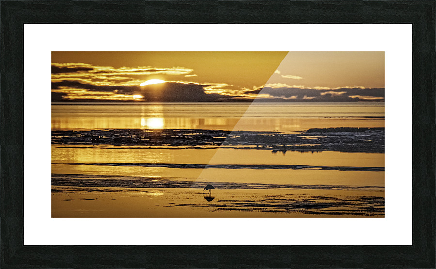 SUNSET AT THE BEACH Picture Frame print