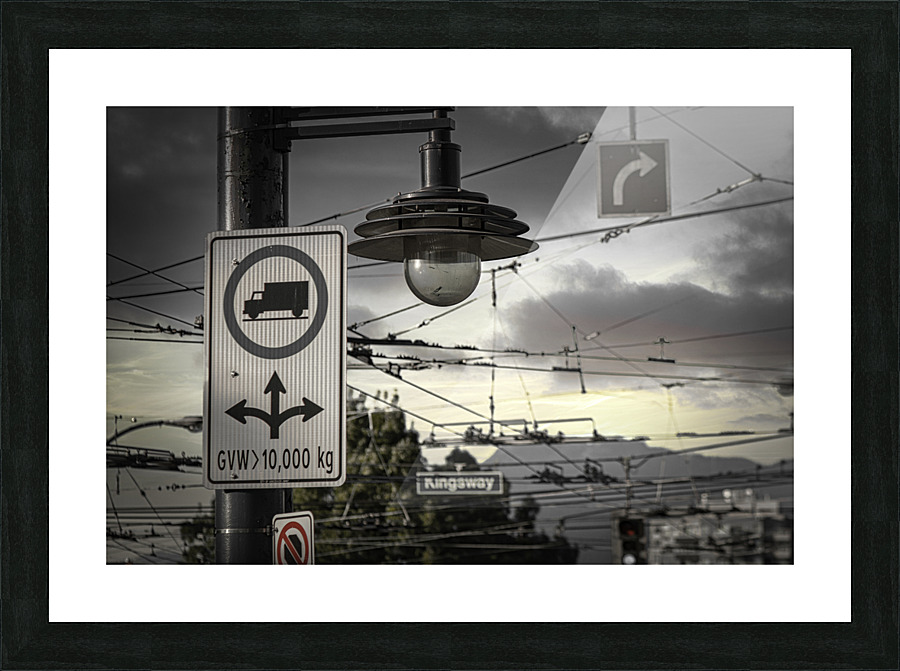 CITY TRAFFIC Picture Frame print
