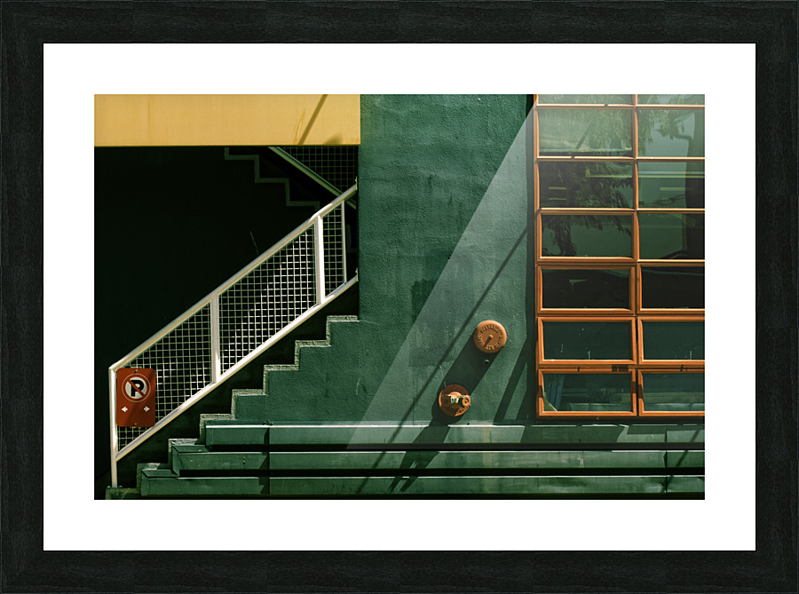 GREEN WALL Picture Frame print