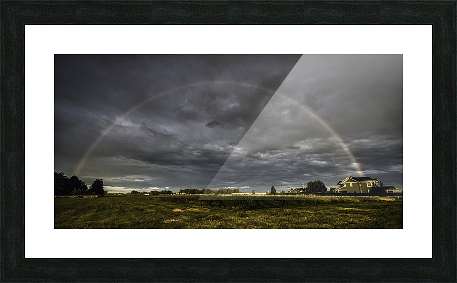 HERE COMES THE RAINBOW  Picture Frame print