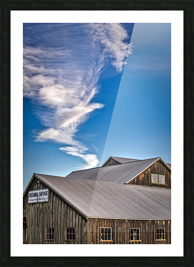 Britannia Shipyard Picture Frame print