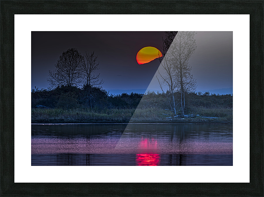 SUNSET AT FRASER RIVER 3 Picture Frame print