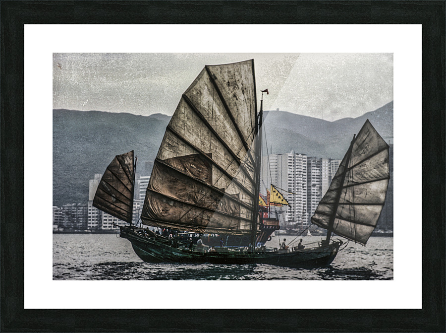 CHINESE JUNK 4 Picture Frame print
