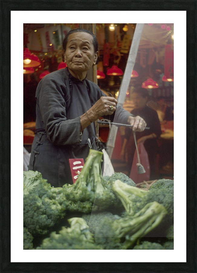 VEGI SELLER Picture Frame print