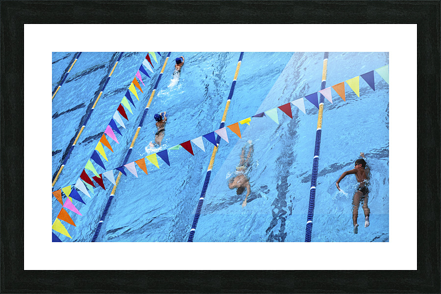 SWIMMING POOL Picture Frame print