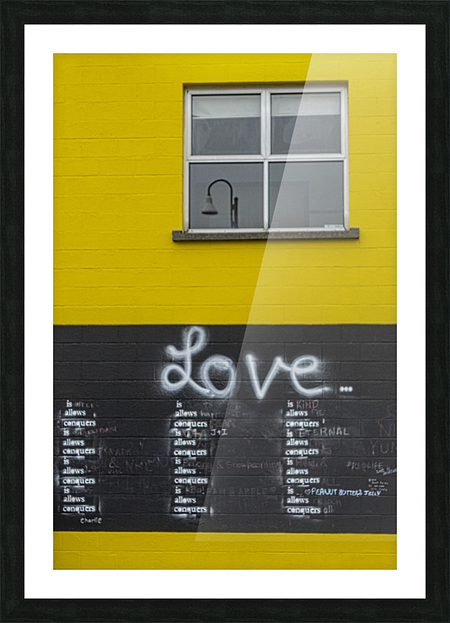 LOVE WALL Picture Frame print