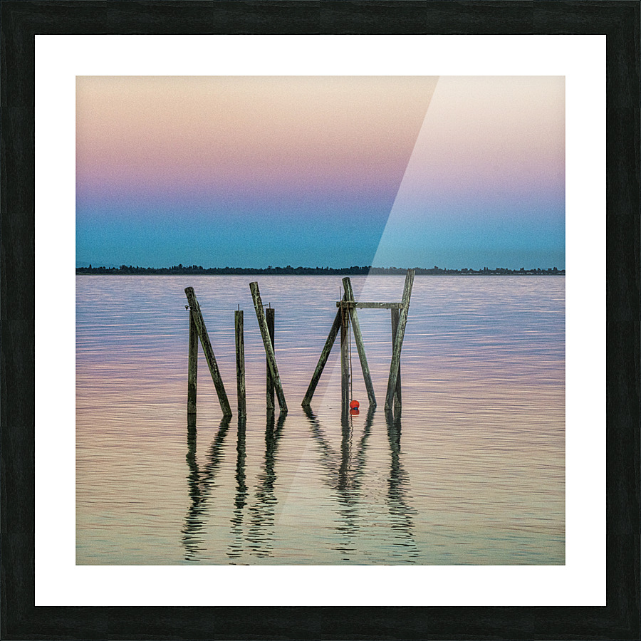 RAINBOW IN WATER SQUARE 2 Picture Frame print