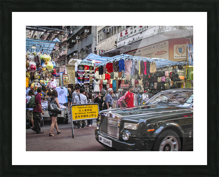 PEDESTRIAN AREA Picture Frame print