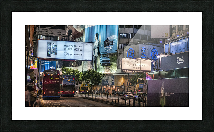 HK CAUSEWAY BAY 2011 Picture Frame print