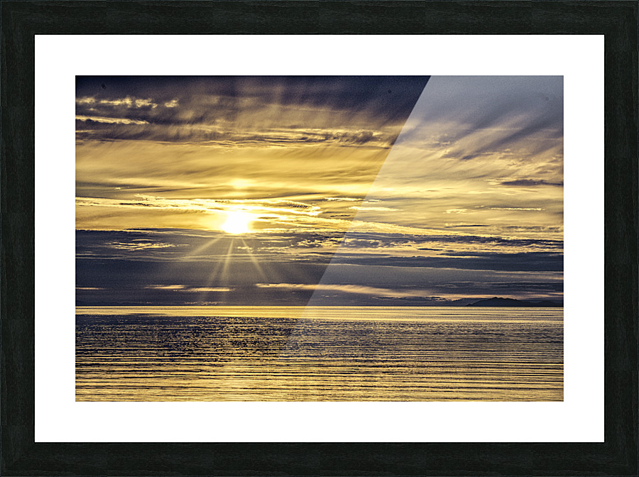 Sunset Landscape Picture Frame print