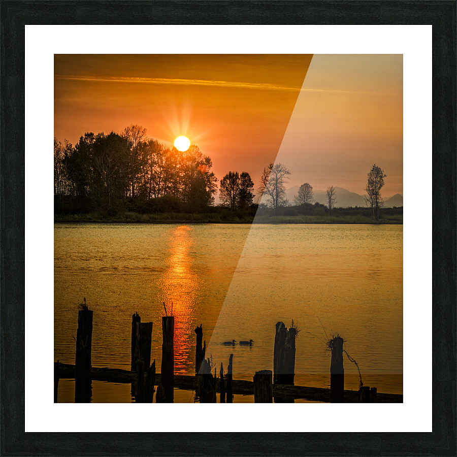 SUNSET SILHOUETTE 夕陽剪影 Picture Frame print