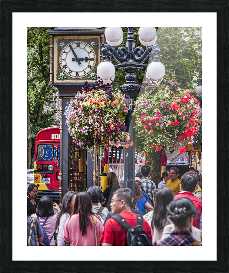 Gastown Steam Clock Picture Frame print
