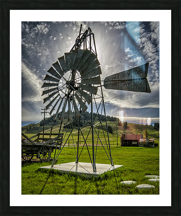 Windmill 2008 Molson WA Picture Frame print